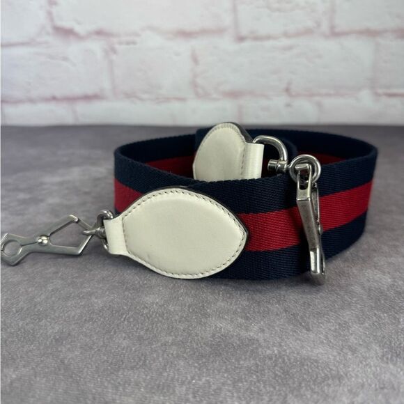Gucci Ophidia Web Replacement Strap Blue Red - Picture 1 of 7